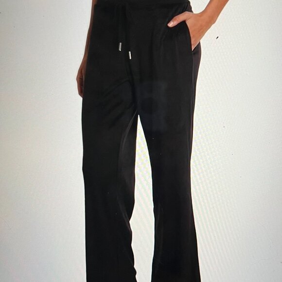 Juicy Couture Track Pant Bottoms X-Large Sweatpants Sleep Velour Gems Stud Bling - Picture 2 of 4